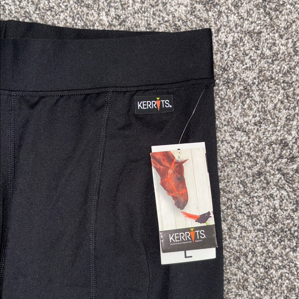 Kerrits Flow Rise Performance Tights in Black NWT - Picture 4 of 8
